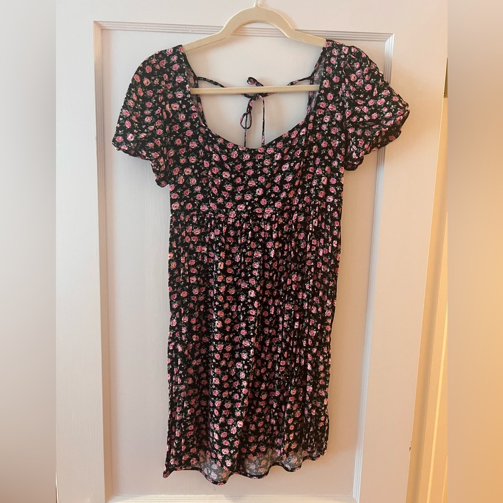 Puff Sleeve Mini Dress